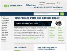 Tablet Screenshot of perkinspartsdirect.com